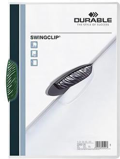 DURABLE Klemmmappe SWINGCLIP 226001 DIN A4 transparent mit schwenkbarer Klemme