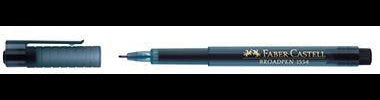 Faber-Castell Fineliner BROADPEN 1554 – 0,8 mm, rote Tinte, dokumentenecht, Made in Germany