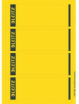 LEITZ Ordnerrückenetiketten 61,5 x 192 mm, 100 Stück, gelb, selbstklebend, für Laserdrucker