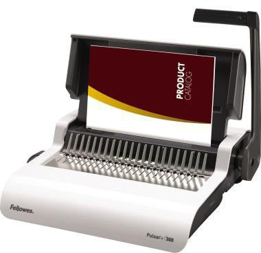 Fellowes Plastikbindegerät Pulsar+ 5627601 – bis 300 Blatt, DIN A4, weiß