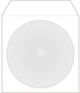 MediaRange CD/DVD Hülle BOX162 mF sk Papier weiß 100 St./Pack. – Platzsparende Aufbewahrung