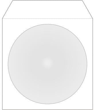MediaRange CD/DVD Hülle BOX162 mF sk Papier weiß 100 St./Pack. – Platzsparende Aufbewahrung