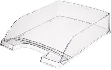 Leitz Briefablage Transparent Plus DIN A4 – Glasklare PS-Ablage, stapelbar