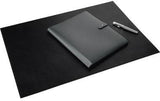 DURABLE Schreibunterlage 65x45cm Rindsleder/Vlies schwarz – Rutschfest & Abwischbar