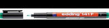 edding Folienschreiber 141 F – Permanentmarker 0,6 mm, schwarz, für Folien und Glas