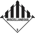 DR-LABEL Hinweisetikett Gefahrgutklasse 9 Miscellaneous 100x100mm 500 Stück