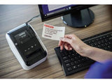 Brother QL-800 Etikettendrucker – Rot-Schwarz-Druck, 300 dpi, USB, inkl. 2 Etikettenrollen