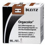 Leitz Buchstabensignal Orgacolor H braun 250 Stück – Selbstklebende Registratur-Etiketten