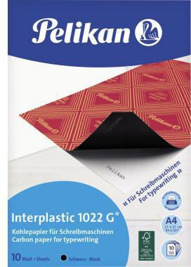 PELIKAN Kohlepapier A4 Interplastic 1022G – 10 Blatt für randscharfe Durchschläge