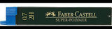 Faber-Castell Feinmine SUPER POLYMER 2H 0,5 mm – 12 Stück, bruchfest & gleitfähig