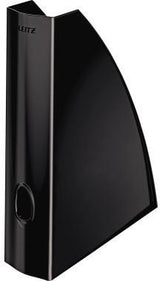 Leitz Stehsammler WOW 52771001 DIN A4 60mm Polystyrol perlweiß – Hochglänzender Schreibtisch-Organizer