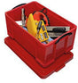 Really Useful Box Aufbewahrungsbox 64R, 64 l, rot, 71 x 31 x 44 cm, stapelbar, mit Deckel