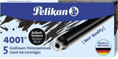 Pelikan Tintenpatrone 4001 GTP/5 Großraumtintenpatrone brillantschwarz 5 St./Pack.