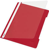 LEITZ Schnellhefter 41910001 DIN A4 für 250 Blatt PVC weiß – reißfeste Hartfolie