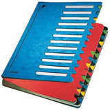 LEITZ Ordnungsmappe Deskorganizer Color 59140035 – 24 Fächer, blau, DIN A4