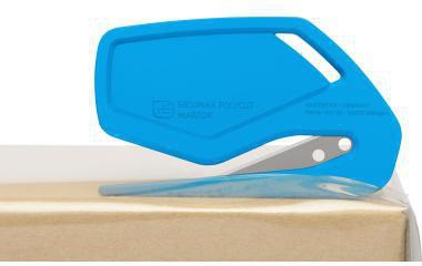 MARTOR SECUMAX POLYCUT Sicherheitsmesser – 10 Stück, verdeckte Klinge, blau
