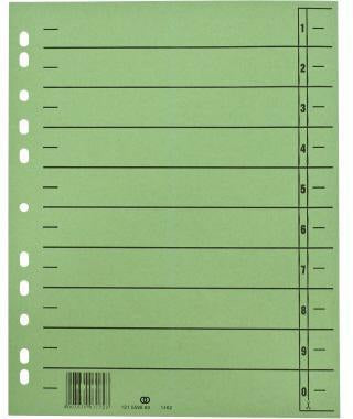 Soennecken Trennblatt oeco A4 230g Recyclingkarton blau 100 Stück mit 10 Taben