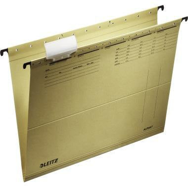 Leitz Hängemappe ALPHA® DIN A4 naturbraun 10 St./Pack. – recycelter Natronkarton, Blauer Engel