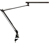 UNILUX Tischleuchte MAMBO LED schwarz – flexibel mit Doppelarm & Klemmfuß