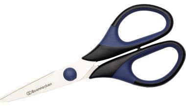 Soennecken Universalschere 3410 Softgrip 14 cm – ergonomische Rechtshänder-Schere aus Edelstahl