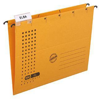 ELBA Hängemappe chic ULTIMATE DIN A4 rot, 5 Stück, 240 g/m², mit Sichtreiter und Beschriftungsschild