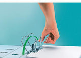 LEITZ Ordner WOW 10050001 DIN A4 80 mm Graupappe perlweiß – 180° Präzisionshebelmechanik