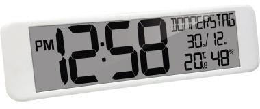 TECHNOLINE Funkuhr WS 8120 – XXL Digitaluhr mit Datum, Wochentag, Thermometer und Hygrometer
