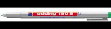 edding Folienschreiber 150 S non-permanent schwarz – Feinschreiber für OHP-Folien und glatte Oberflächen
