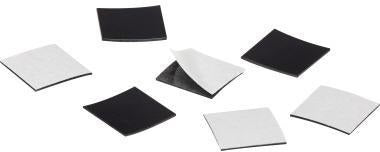 magnetoplan Magnetpads Takkis 15501 – 140 selbstklebende Magnetplättchen 15 x 15 mm, schwarz