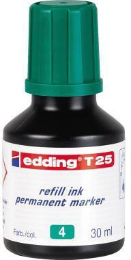 edding Nachfülltusche T 25 30 ml geruchsarme schwarze Tusche für Permanentmarker