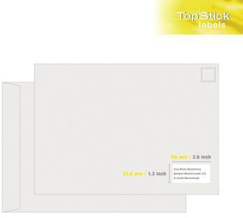 HERMA TopStick Universaletiketten 66 x 33,8 mm, weiß, 2.400 Stück, für Laserdrucker, Inkjet & Kopierer
