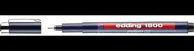 edding Feinschreiber 1800 profipen – 0,5 mm schwarze Pigmenttinte, wasserfest & schnelltrocknend