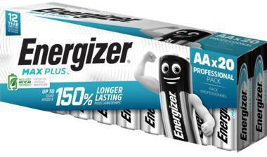 Energizer Max Plus AA Mignon LR6 Alkaline Batterien 1,5 V – 20 Stück