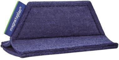 magnetoplan Tafelwischer magnetoWipe ecoAware – PET-Filz blau, magnetisch, 6 x 5,2 x 10,5 cm