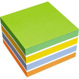 Soennecken Haftnotizwürfel Farbmix Brilliant 75 x 75 mm, 450 Blatt, gelb/blau/weiß/pink