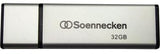 SOENNECKEN USB-Stick 71616 USB 2.0 4 GB schwarz/silber – mobiler Speicher