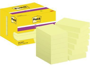 Post-it Super Sticky Notes 656-12SSCY, 73 x 47,6 mm, gelb, 12 Blöcke à 90 Blatt