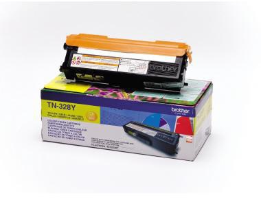 Brother Toner TN-328Y Gelb – Originalzubehör für ca. 6.000 Seiten