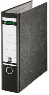 Leitz Ordner 180° 10700000 DIN A4 80mm Pappe schwarz – 180° Präzisionshebelmechanik