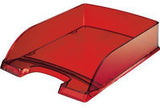 Leitz Briefablage Transparent Plus DIN A4 – Glasklare PS-Ablage, stapelbar