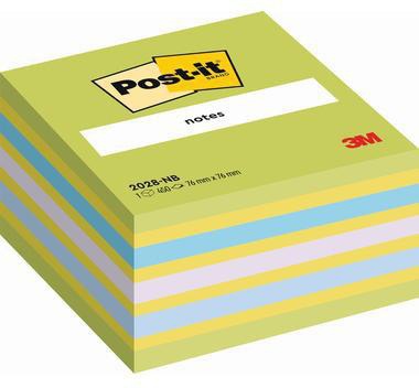 Post-it Haftnotizwürfel 2028B 76x45x76 mm 450 Blatt pastellblau