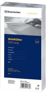 Soennecken Briefumschlag DIN lang 220 x 110 mm, 75 g/m², mit Fenster & Selbstklebung