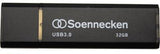 Soennecken USB-Stick 71617 USB 3.0 16GB schwarz/silber – Schneller Datentransfer