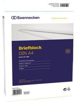 Soennecken Briefblock 1381 DIN A4 70g holzfrei 50 Blatt liniert weiß