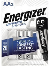 Energizer Ultimate Lithium AA Mignon L91 Batterie 2er-Pack – Höchste Leistung für High-Tech-Geräte