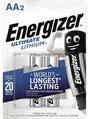 Energizer Ultimate Lithium AA Mignon L91 Batterie 2er-Pack – Höchste Leistung für High-Tech-Geräte