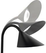 UNILUX Tischleuchte SOL 400077402 LED schwarz – warmweißes Licht, flexibler Arm