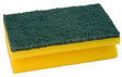 Reinigungsschwamm 15x9 cm mit Griffleiste von Soennecken – gelb/grün, Polyurethan