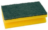 Reinigungsschwamm 15x9 cm mit Griffleiste von Soennecken – gelb/grün, Polyurethan