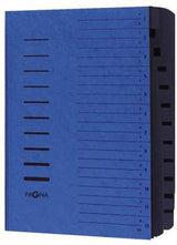 PAGNA Ordnungsmappe DIN A4, 12 Fächer A-Z/1-12, rot, Pressspankarton 240 g/m², Gummizugverschluss
